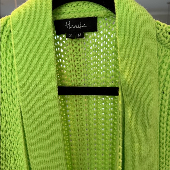 Hanifa Vibrant Green Women's Sweater - Picture 3 of 5